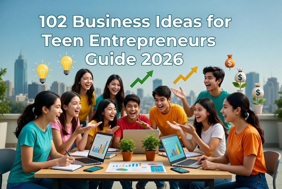102 business ideas for teen entrepreneurs guide 2026
