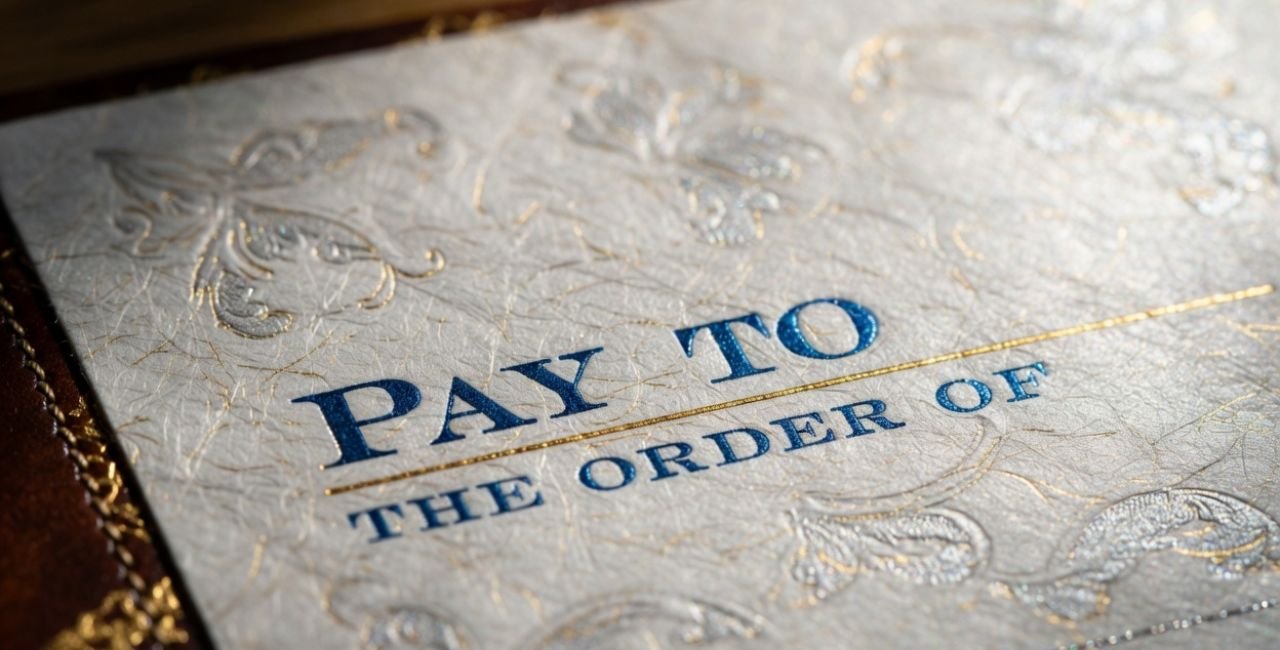 What Does "Pay to the Order Of" Really Mean?