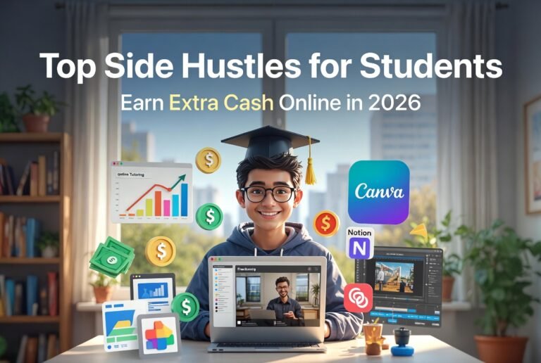 top side hustles for students to earn extra cash online